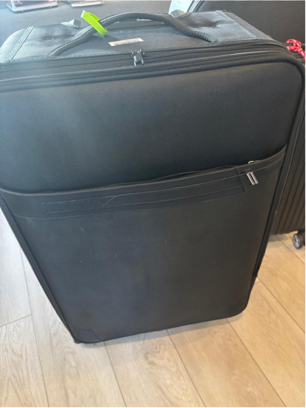 Unbranded Softside Spinner Suitcase Carry On Luggage Black Expandable #S71